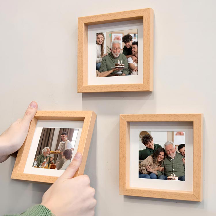 10x10 Yapışkanlı Sök-Tak Paspartulu Pola Fotoğraf Çerçevesi – Tekli