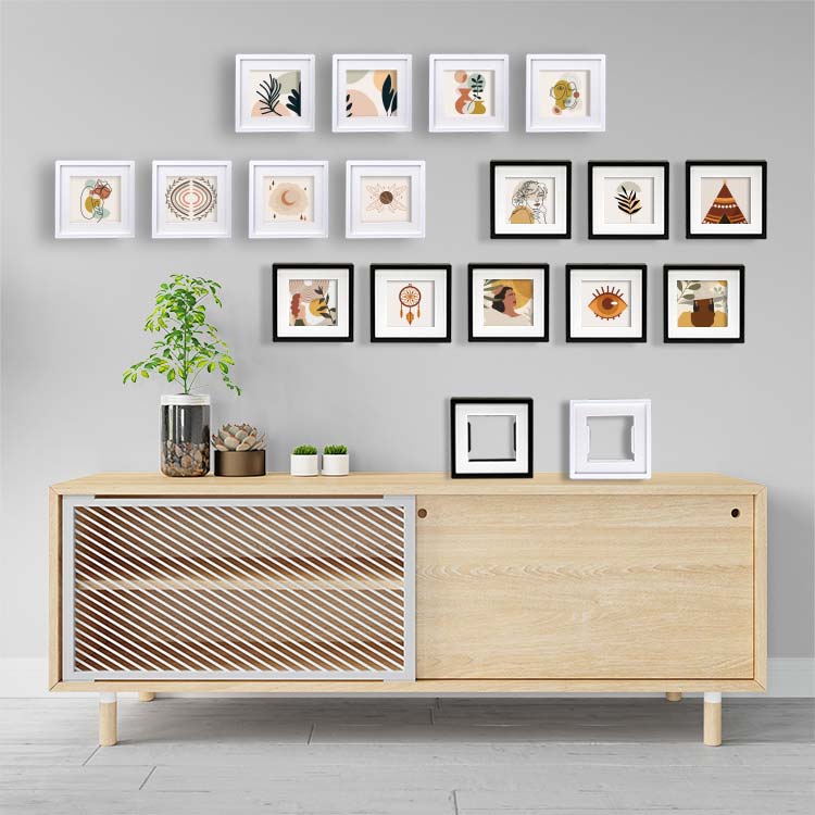 10x10 Yapışkanlı Sök-Tak Paspartulu Pola Fotoğraf Çerçevesi – 3’lü Set