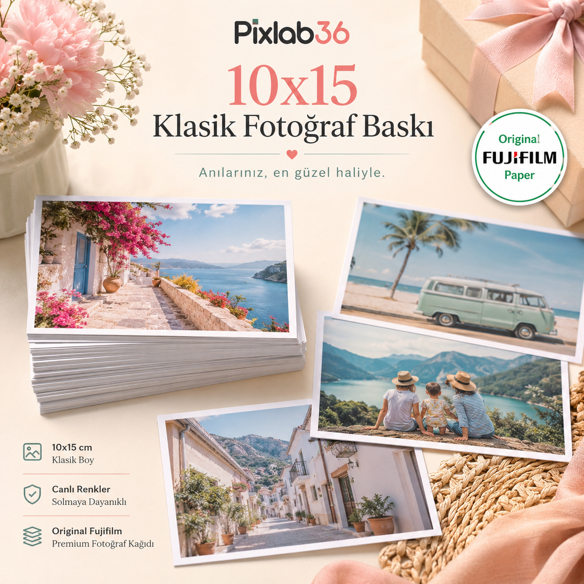 6x9 Fotoğraflı Dikdörtgen Magnet – 8 Adet - kişiye özel fotoğraflı magnet - Pixlab36