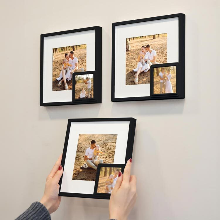 13x18 Yapışkanlı Sök-Tak Yavrulu Paspartulu Fotoğraf Çerçevesi – Tekli