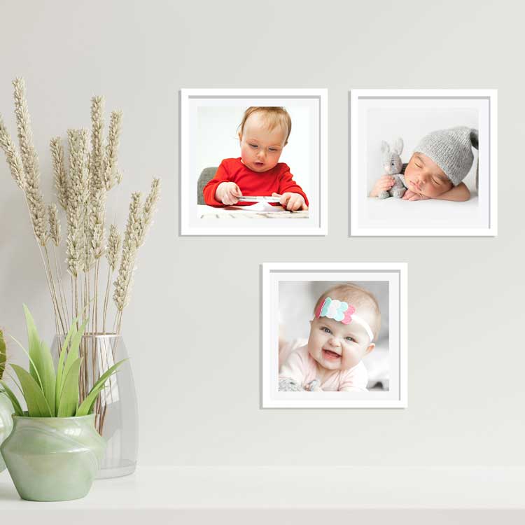 20x20 Yapışkanlı Sök-Tak Klasik Kare Fotoğraf Çerçevesi – Tekli