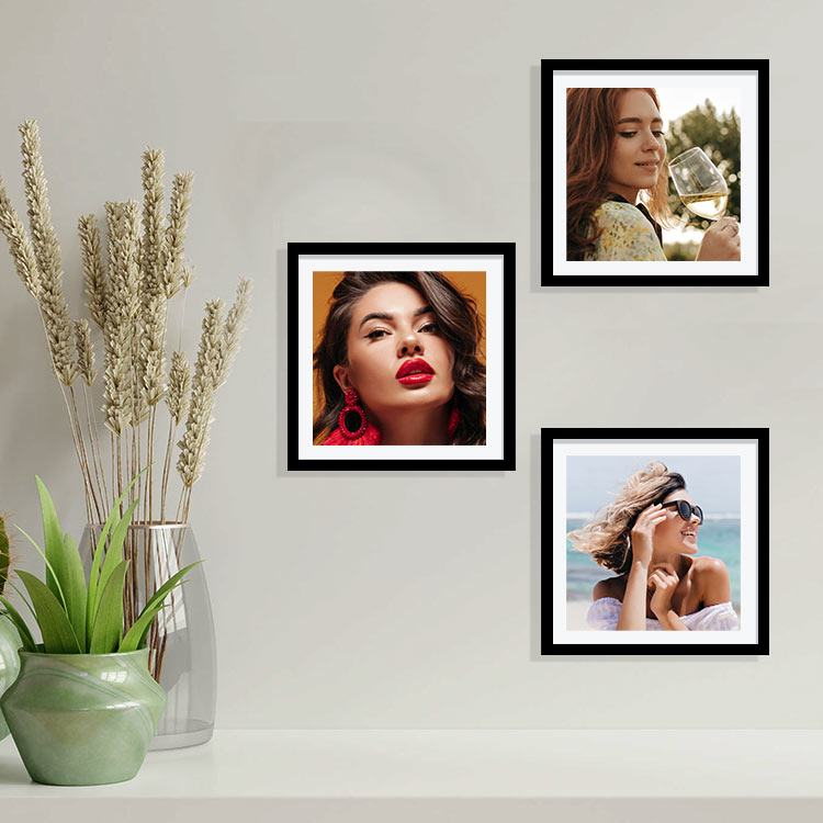 20x20 Yapışkanlı Sök-Tak Klasik Kare Fotoğraf Çerçevesi – Tekli