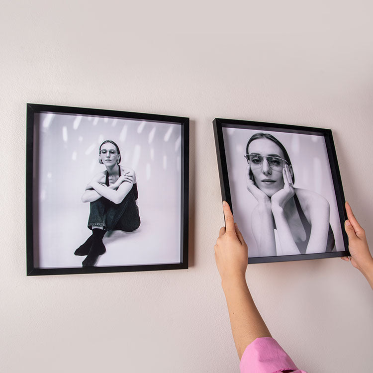 30x30 Yapışkanlı Sök-Tak Kare Fotoğraf Çerçevesi – 2’li Set