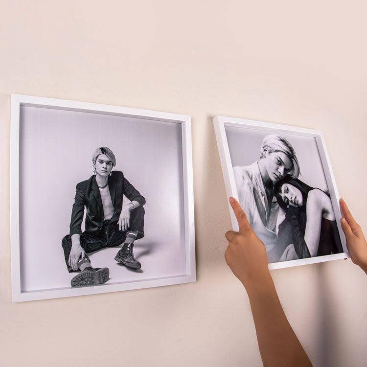 30x30 Yapışkanlı Sök-Tak Kare Fotoğraf Çerçevesi – 2’li Set