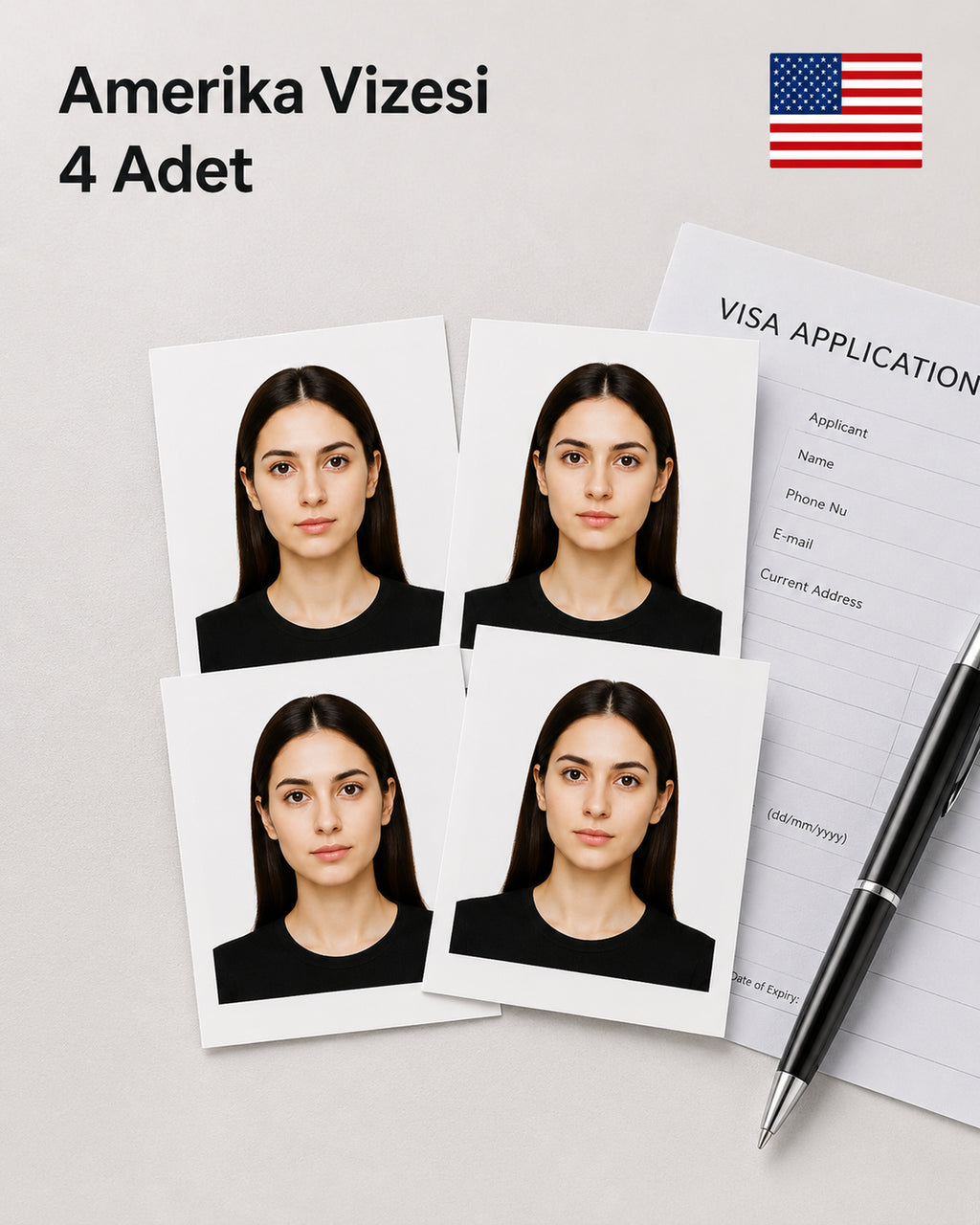 Amerika Vizesi 4 Adet