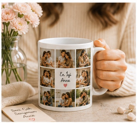 En İyi Anne 9 Fotoğraflı Kupa