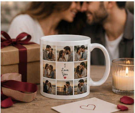 I Love You 9 Fotoğraflı Kupa