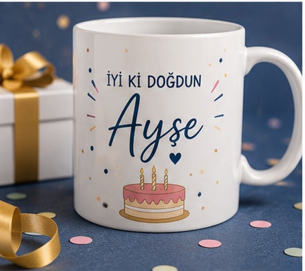 İsme Özel Doğum Günü Kupası