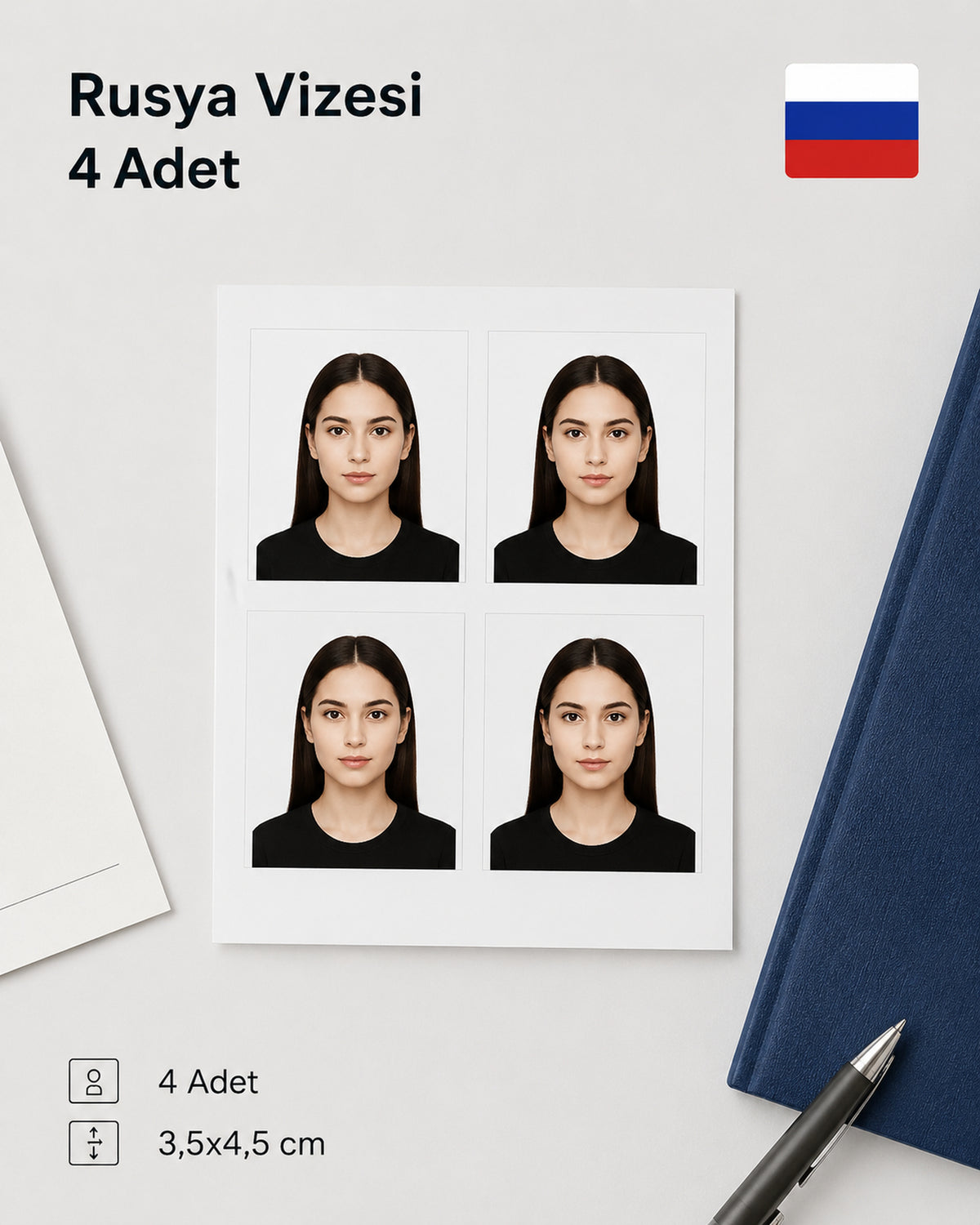 Rusya Vizesi 4 Adet